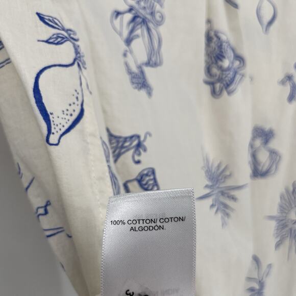 Lucky Brand Women's Coastal Printed Vacation Button Down Shirt Size Small NWT - Picture 7 of 9